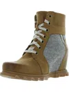 Sorel Joan Of Arctic Wedge Iii Lexie Womens Nubuck Round Toe Combat & Lace-up Boots In Multi