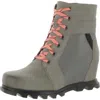 Sorel Joan Of Artic Iii Womens Leather Wedge Boots In Multi