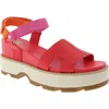 Sorel Joanie Iv Ankle Strap Platform Wedge Sandal In Multi