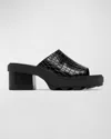 Sorel Joanie Platform Slide Sandal In Black Black