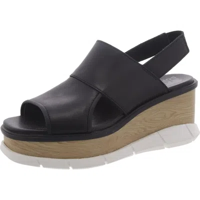 Sorel Joanie Lll Womens Cushioned Footbed Leather Wedge Sandals In Multi