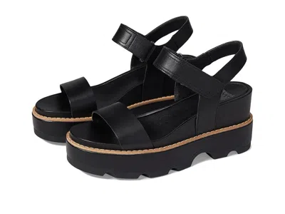 Sorel Joanietm Iv Y Strap Wedge In Black