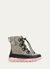 Sorel Kid's Exploder Water-resistant Snow Boots, Toddler/kids In Chalk Black