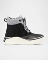 Sorel Kid's Out N About Chillz Waterproof Suede Boots, Kids In Black Chalk