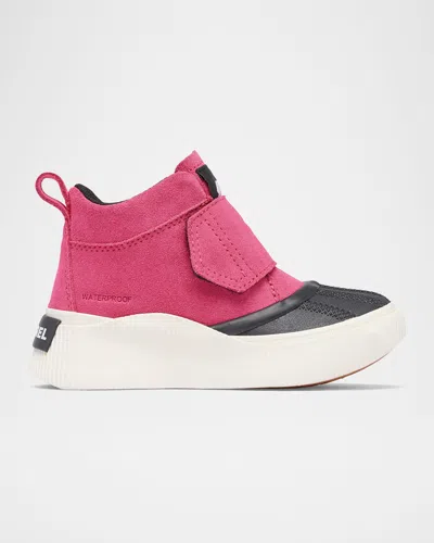 Sorel Kid's Out N About Iv Suede Sneakers, Kids In Nico Jet