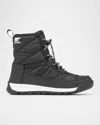 Sorel Unisex Whitney Ii Plus Waterproof Boots - Toddler, Little Kid, Big Kid In Black Sea Salt