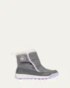 Sorel Kid's Whitney Ii Waterproof Nylon Booties, Toddlers In Quarry Lavender Cloud