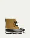 Sorel Kid's Yoot Pac Nylon Fleece Trim Snow Boots, Toddlers/kids In Mesquite