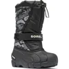 Sorel Kids' Flurry Water Resistant Snow Boot In Black