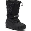 Sorel Kids' Flurry Waterproof Snow Boot In Black