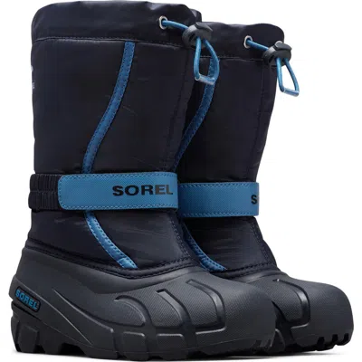 Sorel Kids' Flurry Waterproof Snow Boot In Black