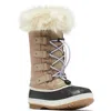 Sorel Kids' Joan Of Arc Waterproof Duck Boot In Omega Taupe/gum 2