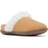 Sorel Kids' Nakiska Ii Faux Fur Slide Slipper In Brown