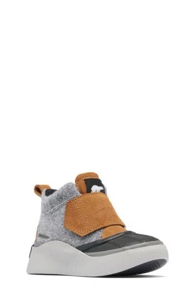 Sorel Kids' Out N About Iv Waterproof Duck Boot In Taffy/ Black