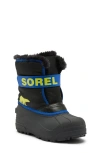 Sorel Kids' Snow Commander Insulated Waterproof Boot In Black