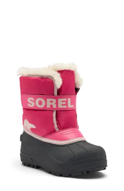 Sorel Kids' Snow Commander Snow Boot In Pink