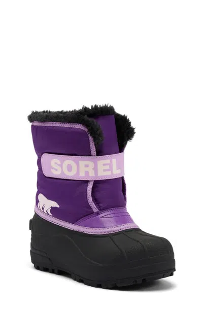 Sorel Kids' Snow Commander Snow Boot In Black