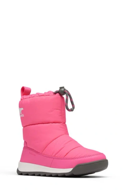 Sorel Kids' Whitney Ii Plus Puffy Waterproof Snow Boot In Nico/quarry