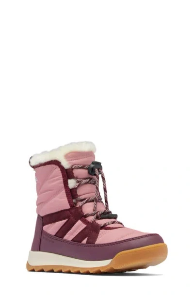 Sorel Kids' Whitney Ii Plus Waterproof Snow Boot In Dazed Mauve/ Epic Plum