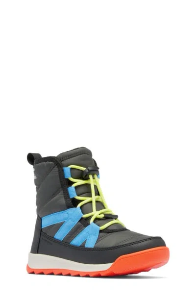 Sorel Kids' Whitney Ii Plus Waterproof Snow Boot In Jet/black