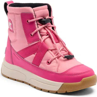 Sorel Kids' Whitney Iii Insulated Waterproof Snow Boot In Pink