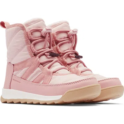 Sorel Kids' Whitney Waterproof Insulated Boot In Eraser Pink/gum