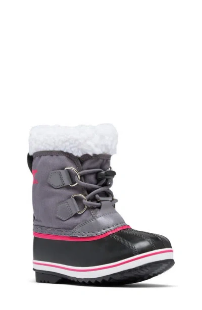 Sorel Kids' Yoot Pac Waterproof Snow Boot In Pulse/black