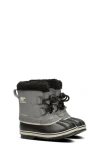 Sorel Kids' Yoot Pac Waterproof Snow Boot In Quarry/black