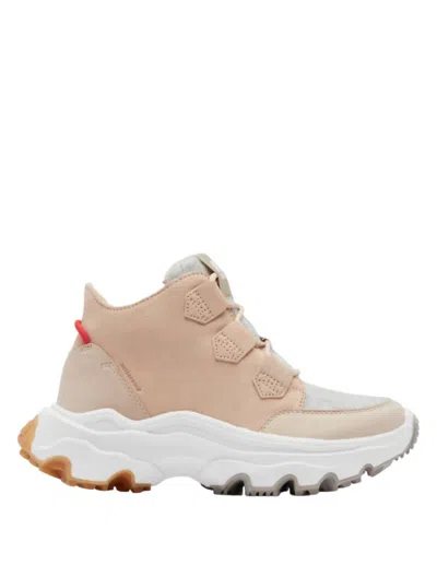 Sorel Kinetic Breakthru Caribou Sneaker In Nova Sand, Stone Green In Beige