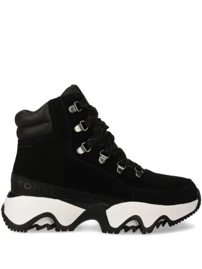 Sorel Kinetic Impact Conquest Boots In Black In Black Suede