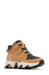 Sorel Kinetic Impact Caribou Plus Waterproof Sneaker Bootie In Brown