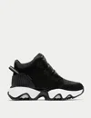 Sorel Kinetic Impact Caribou Plus Waterproof Sneaker Boots In Black