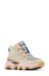 Sorel Kinetic Impact Caribou Womens Suede Outdoor Hiking Boots In Bleached Ceramic/midnight