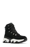 Sorel Kinetic Impact Conquest Waterproof Sneaker Bootie In Black/sea Salt