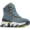 Sorel Kinetic Impact Conquest Waterproof Sneaker Bootie In Mercury/india Ink