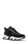 Sorel Kinetic Impact Ii Wonder Lace Womens Suede Chunky Casual And Fashion Sneakers In Black