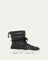 Sorel Kinetic Impact Puffy Lace-up Snow Boots In Black, Sea Salt