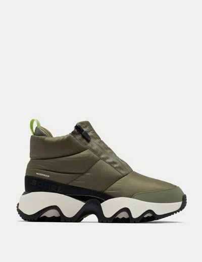 Sorel Kinetic Impact Puffy Sneaker Boot In Green