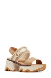 Sorel Kinetic Impact Slingback Sandals In Honest Beige,honey White