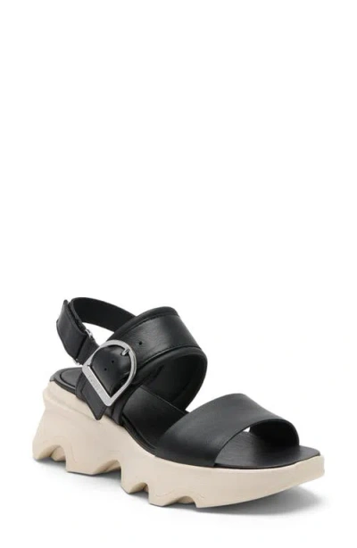 Sorel Kinetic Impact Wedge Slide Sandal In Black