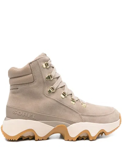 Sorel Kinetic Impact Conquest Plus Waterproof Sneaker Boot In Neutral