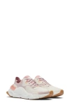 Sorel Kinetic Rnegd Float Sneaker In Chalk Eraser Pink