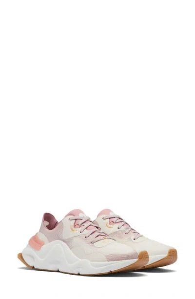 Sorel Kinetic Rnegd Float Sneaker In Chalk Eraser Pink