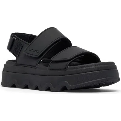 Sorel Kinetic™ Sunchase Slingback Sandal In Black