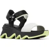 Sorel Kinetic™ Y-strap Sandal In Black/jet
