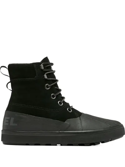 Sorel Lace-up Ankle Boots In Black
