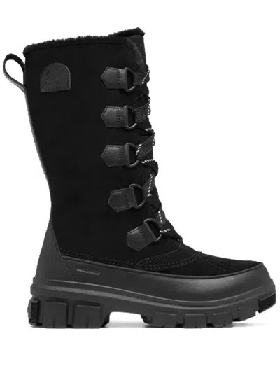 Sorel Lace-up Boots In Black