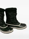 Sorel Lace-up Calf-length Boots In Black