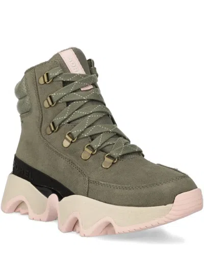 Sorel Lace-up High-top Boots In Green