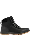 Sorel Lace-up Leather Boots In Black